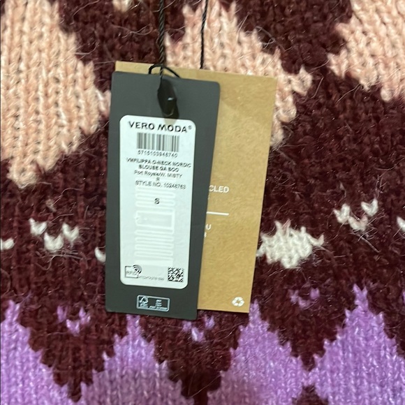 Vero Moda Chunky Fair Isle Sweater - Picture 3 of 5